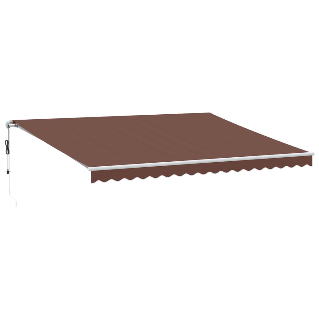 vidaXL Markise Automatisch Braun 450x350 cm