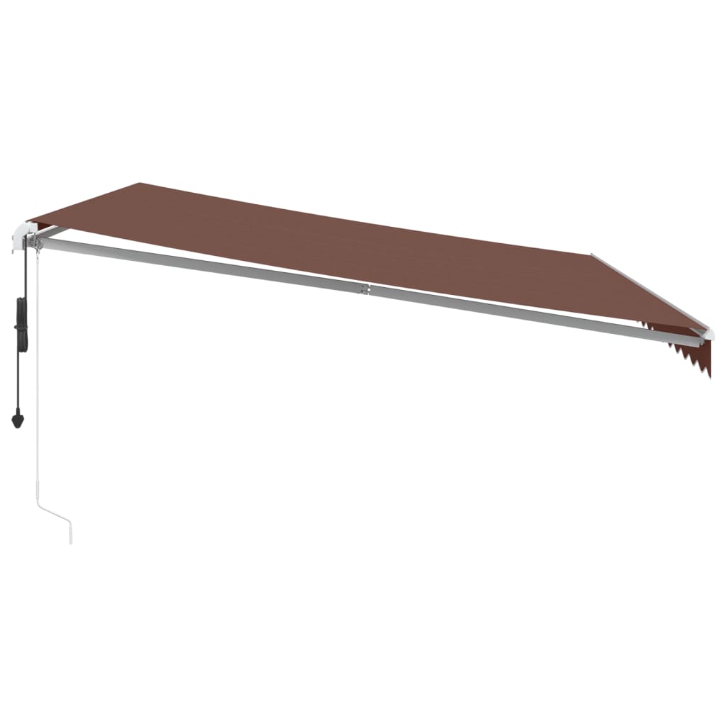 vidaXL Markise Automatisch Braun 450x350 cm