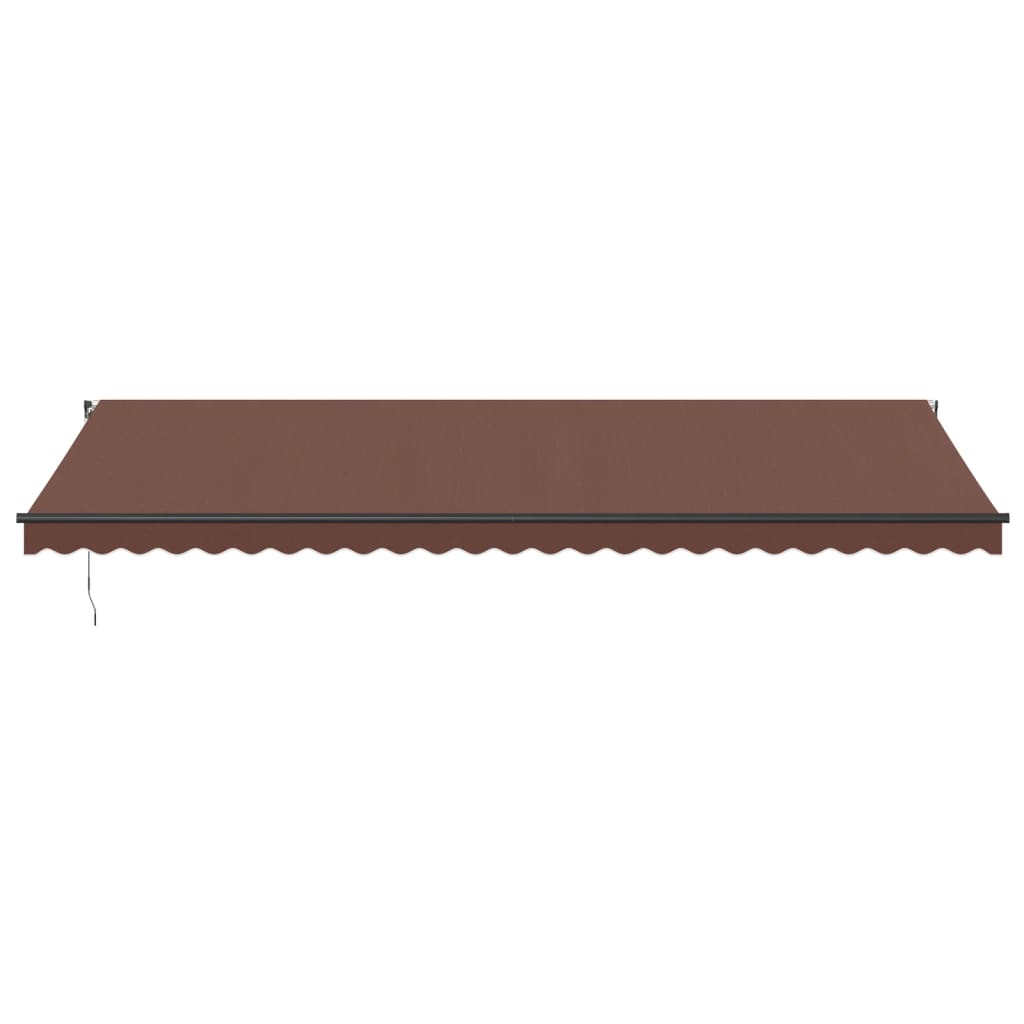 vidaXL Markise Manuell mit LEDs Braun 600x350 cm