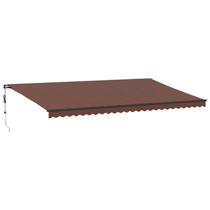 vidaXL Auvent automatique marron 600x350 cm