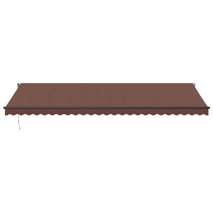 vidaXL Auvent automatique marron 600x350 cm