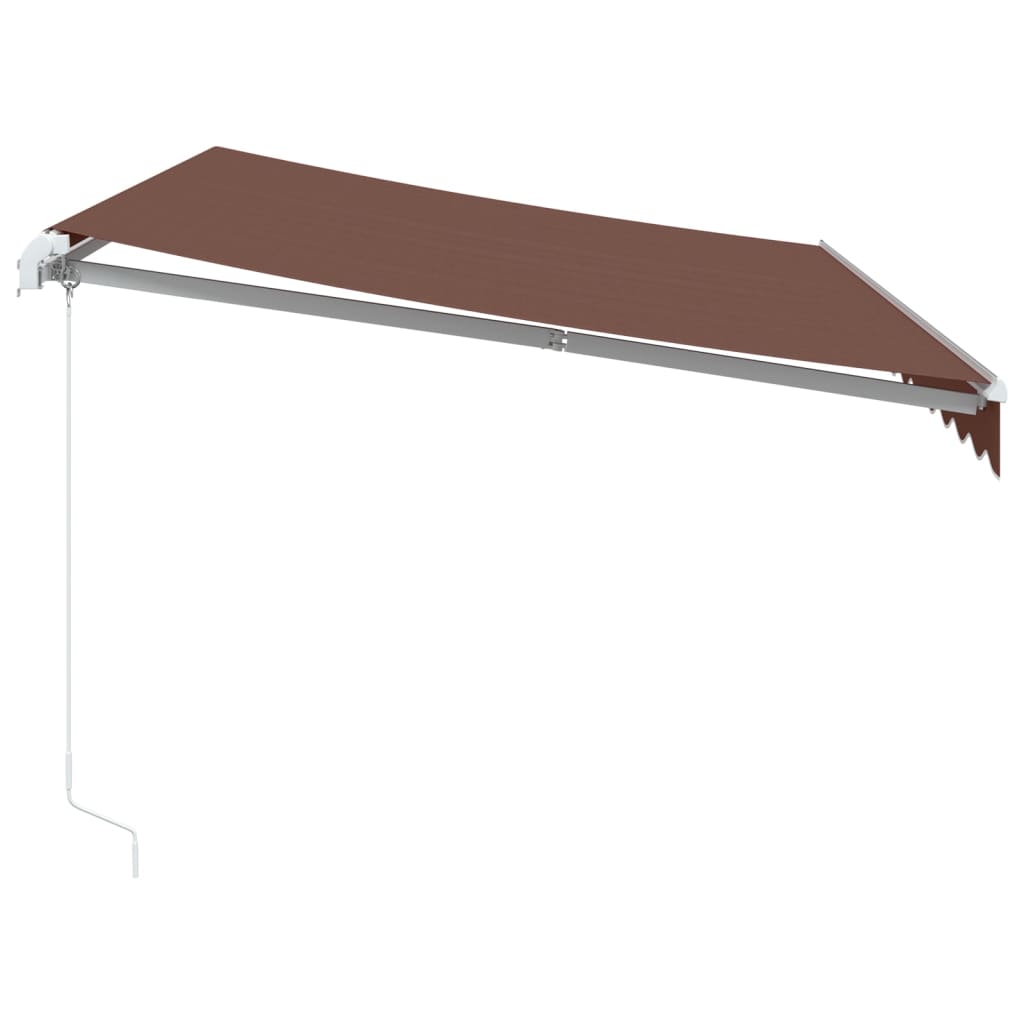 vidaXL Markise Manuell Braun 350x250 cm