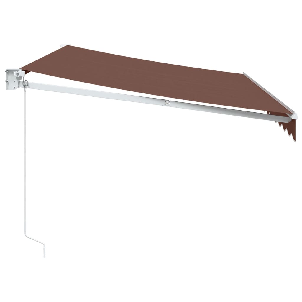 vidaXL Markise Manuell Braun 350x250 cm