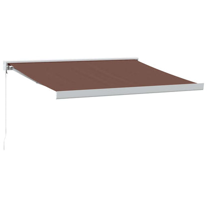 vidaXL Markise Manuell Braun 350x250 cm