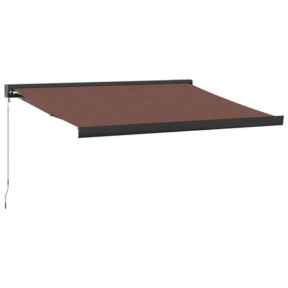 vidaXL Markise Manuell Braun 350x250 cm