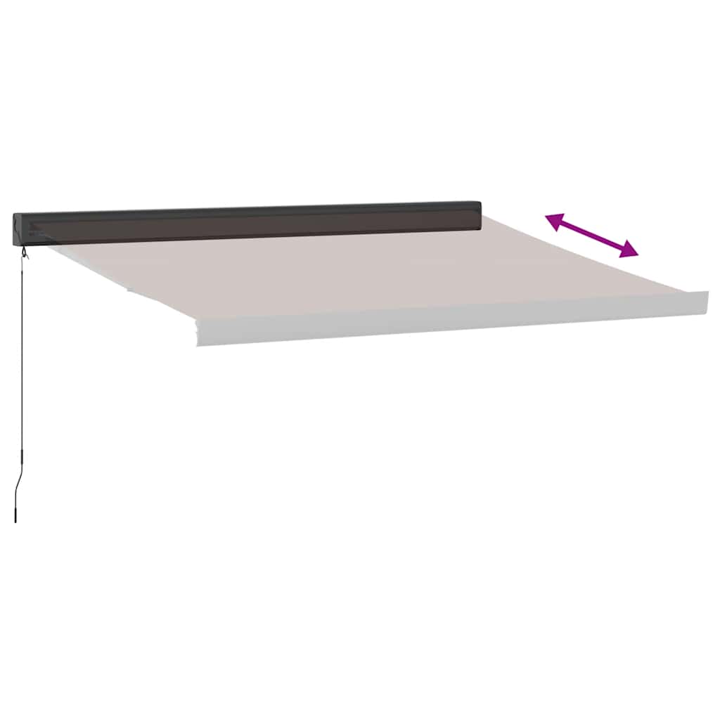 vidaXL Markise Manuell Braun 350x250 cm
