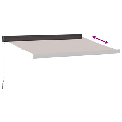vidaXL Markise Manuell Braun 350x250 cm