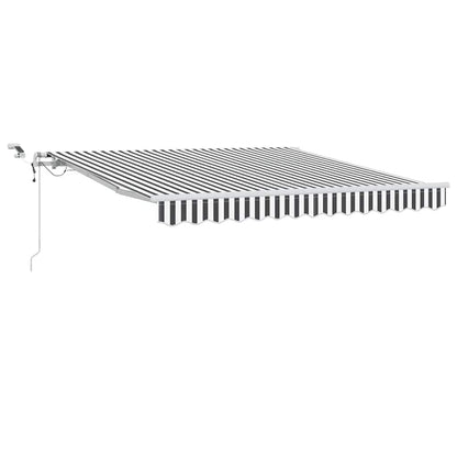 vidaXL Markise Automatisch mit LED Anthrazit & Weiß 300x250 cm