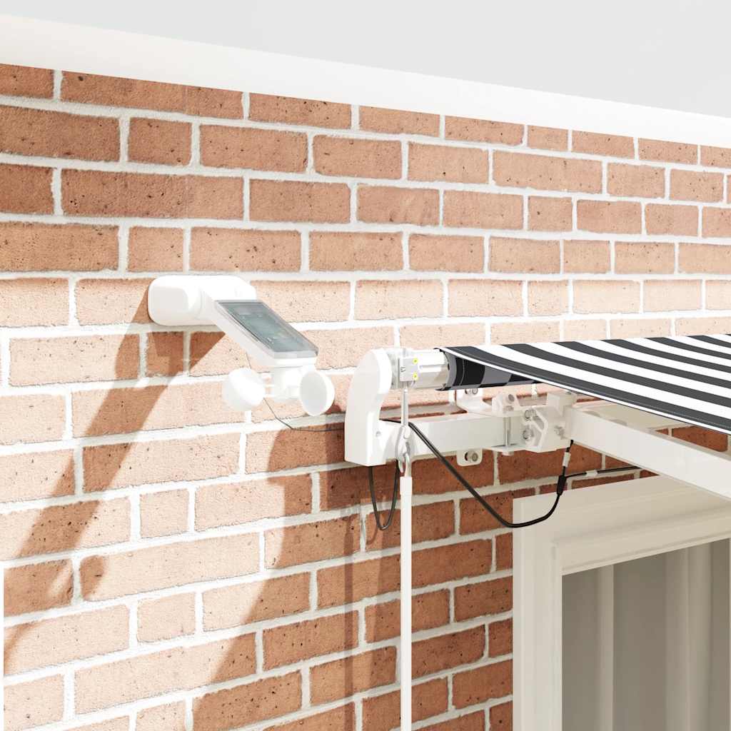 vidaXL Markise Automatisch mit LED Anthrazit & Weiß 300x250 cm
