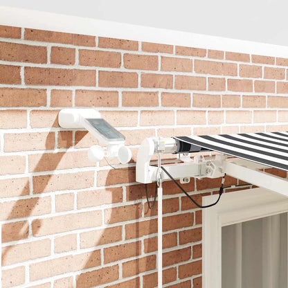 vidaXL Markise Automatisch mit LED Anthrazit & Weiß 300x250 cm