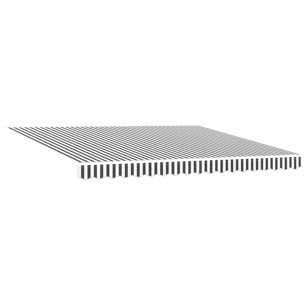 vidaXL Markise Manuell mit LED Anthrazit & Weiß 400x300 cm