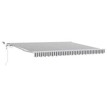 vidaXL Markise Automatisch mit LED Anthrazit & Weiß 400x300 cm