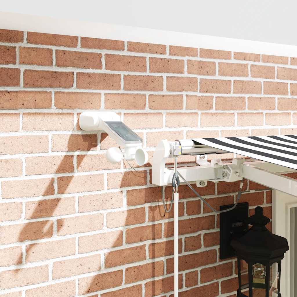 vidaXL Markise Automatisch mit LED Anthrazit & Weiß 400x300 cm