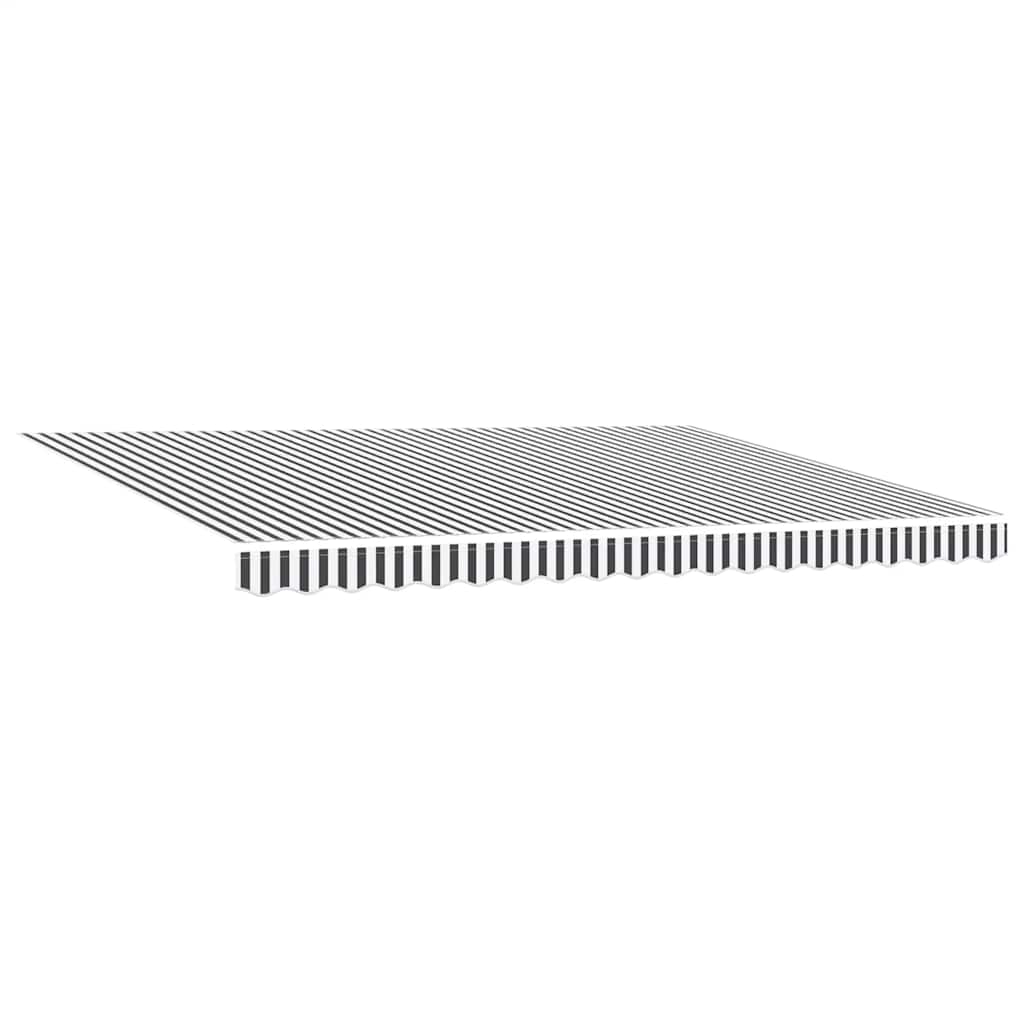 vidaXL Markise Automatisch mit LED Anthrazit & Weiß 450x300 cm