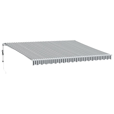 vidaXL Markise Automatisch Anthrazit & Weiß 450x350 cm