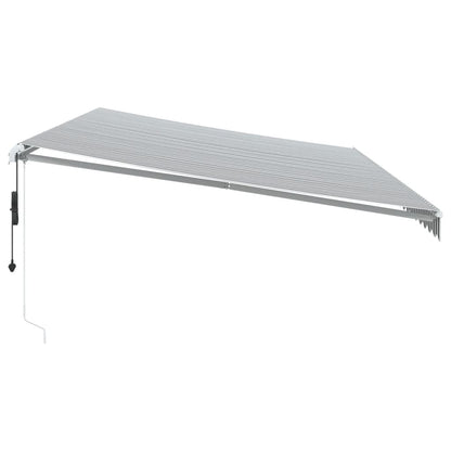 vidaXL Markise Automatisch Anthrazit & Weiß 600x350 cm