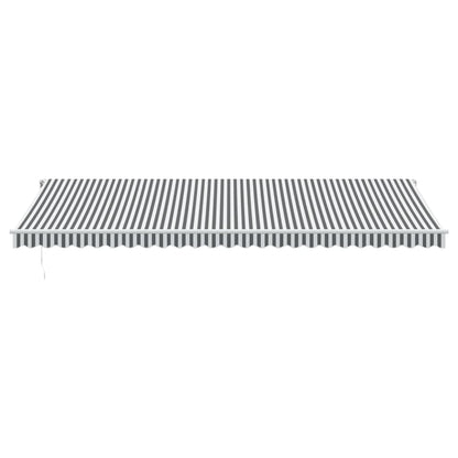 vidaXL Markise Automatisch mit LED Anthrazit & Weiß 600x350 cm
