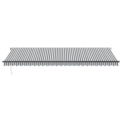 vidaXL Markise Automatisch Anthrazit und Weiß 600x350 cm