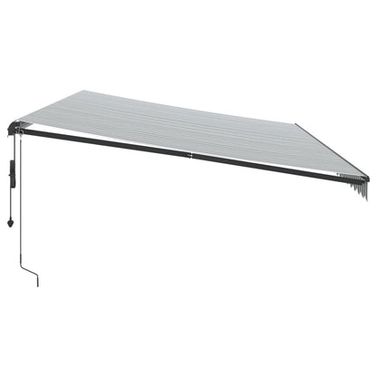 vidaXL Markise Automatisch Anthrazit und Weiß 600x350 cm