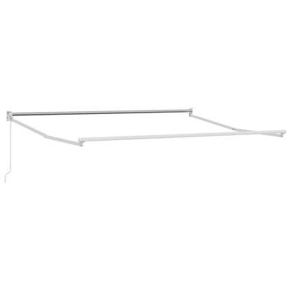 vidaXL Markise Einziehbar Anthrazit und Weiß 4,5x3 m Stoff & Aluminium
