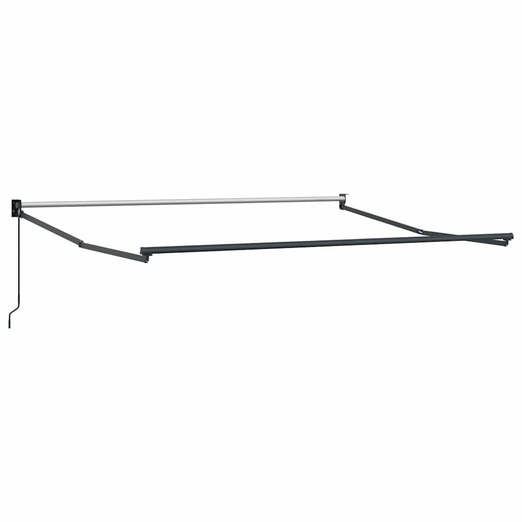 vidaXL Auvent rétractable anthracite et blanc 3x2,5 m Tissu et aluminium