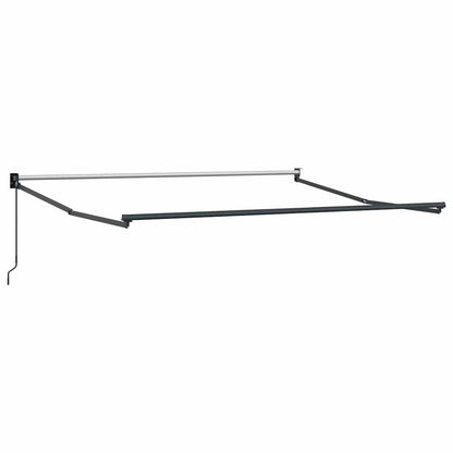 vidaXL Auvent rétractable anthracite et blanc 3x2,5 m Tissu et aluminium