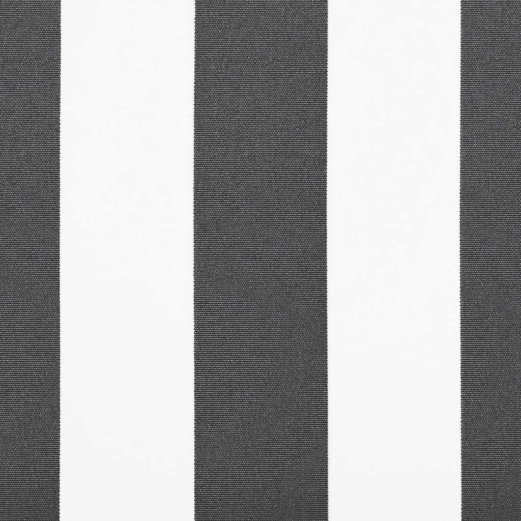 vidaXL Markise Einziehbar Anthrazit und Weiß 4,5x3 m Stoff & Aluminium