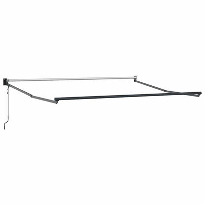 vidaXL Markise Einziehbar Anthrazit und Weiß 3x2,5 m Stoff & Aluminium