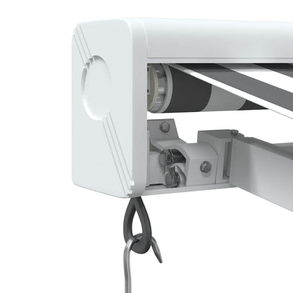 vidaXL Auvent rétractable Anthracite et blanc 3,5x2,5 m Tissu et aluminium