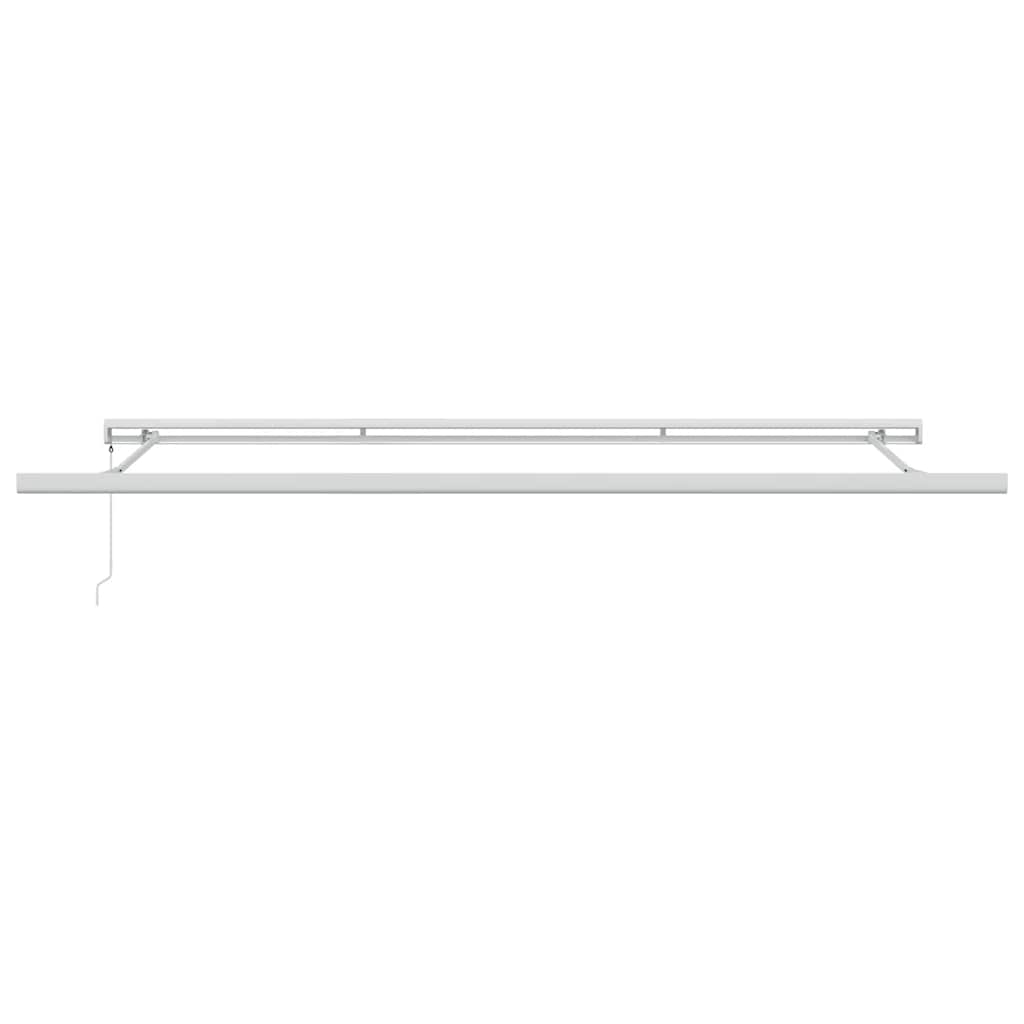 vidaXL Markise Einziehbar Anthrazit und Weiß 4,5x3 m Stoff Aluminium