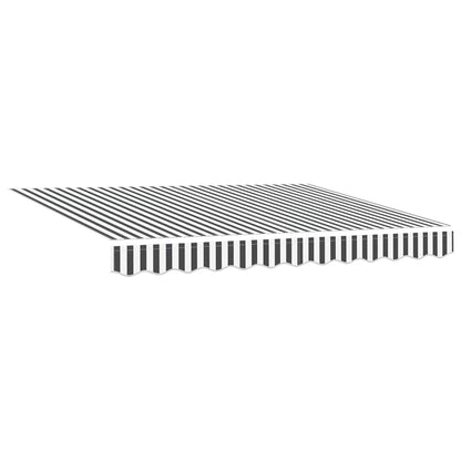 vidaXL Markise Einziehbar Anthrazit und Weiß 3x2,5 m Stoff & Aluminium
