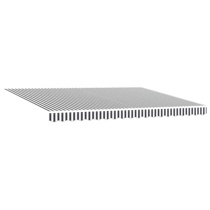 vidaXL Markise Einziehbar Anthrazit und Weiß 4,5x3 m Stoff & Aluminium