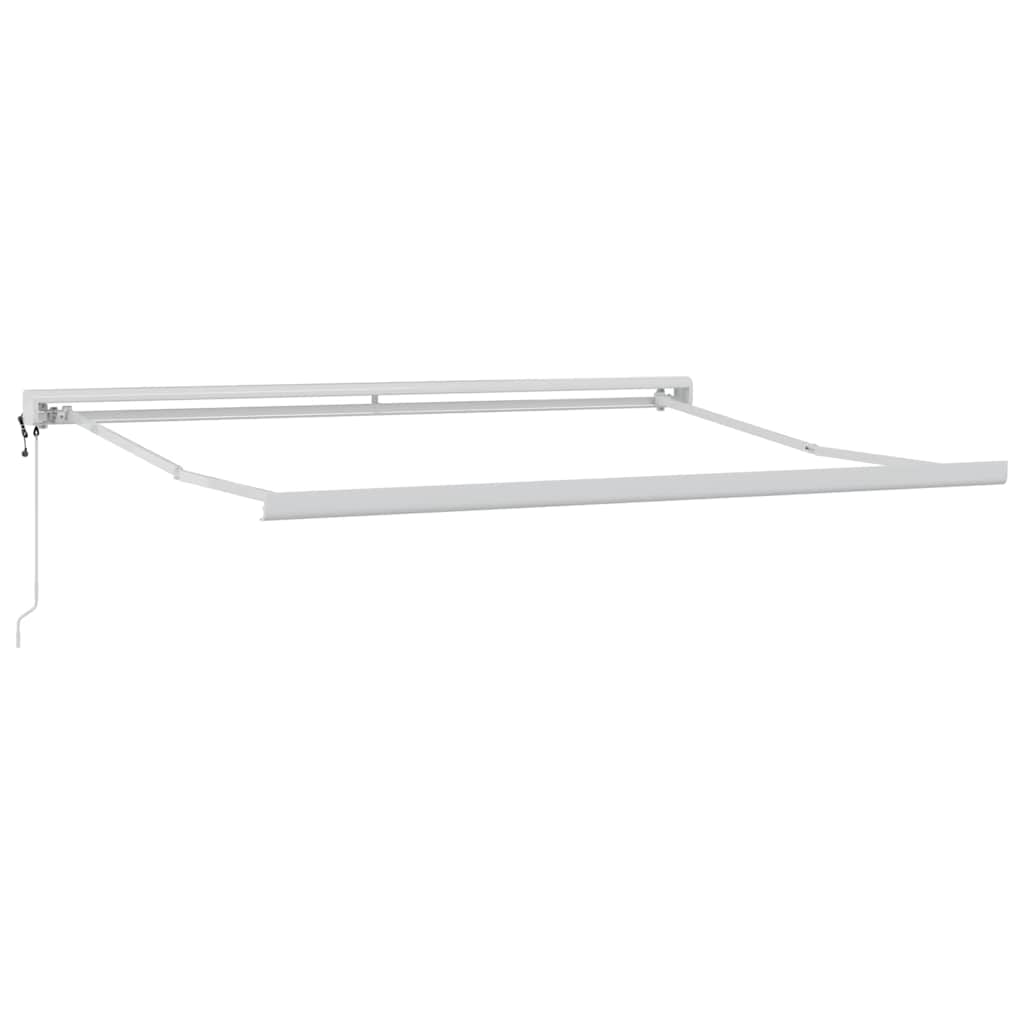 vidaXL Markise Einziehbar Anthrazit und Weiß 3x2,5 m Stoff & Aluminium