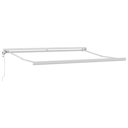 vidaXL Markise Einziehbar Anthrazit und Weiß 3x2,5 m Stoff & Aluminium