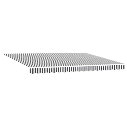 vidaXL Auvent rétractable anthracite et blanc 4,5x3 m Tissu & Aluminium