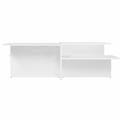vidaXL Tables basses 2 pcs Blanc Bois d'ingénierie