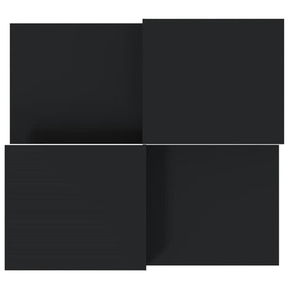 vidaXL Couchtische 2 Stk. Schwarz Holzwerkstoff