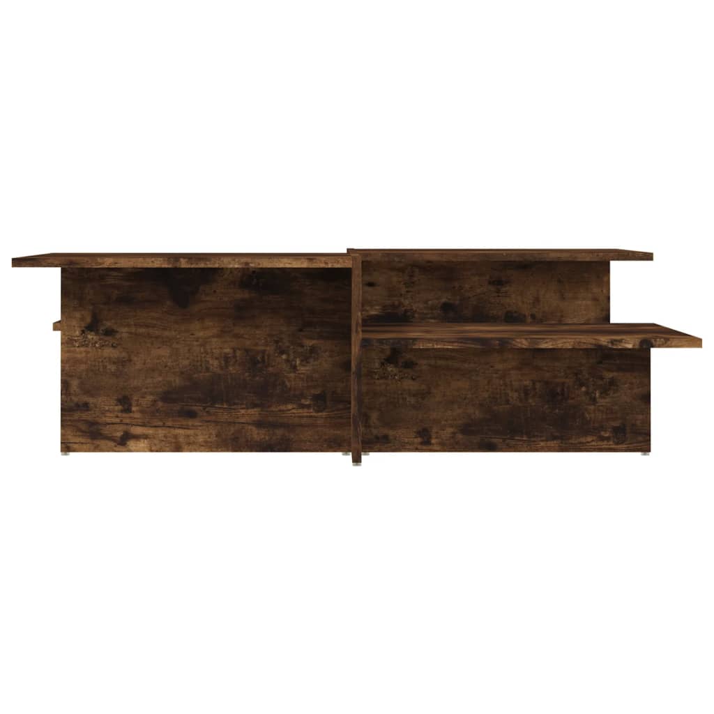 vidaXL Tables basses 2 pcs Chêne fumé Bois d'ingénierie