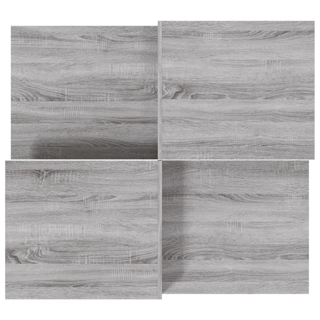 vidaXL Tables basses 2 pcs. Gris Chêne Sonoma Bois d'ingénierie