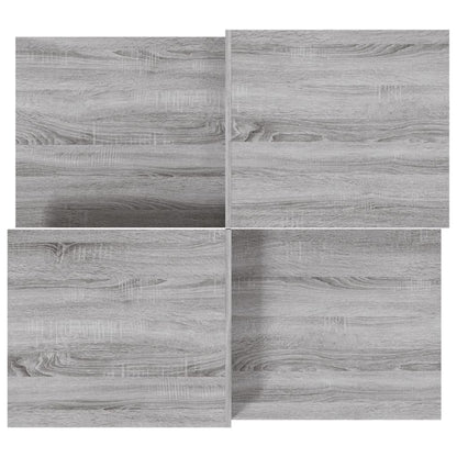 vidaXL Tables basses 2 pcs. Gris Chêne Sonoma Bois d'ingénierie