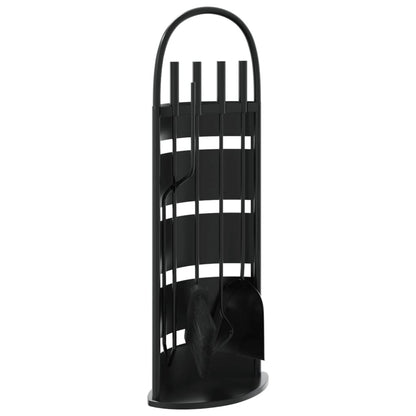 vidaXL 5-teiliges Kaminbesteck-Set 23 x 15 x 66 cm Stahl
