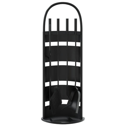 vidaXL 5-teiliges Kaminbesteck-Set 23 x 15 x 66 cm Stahl
