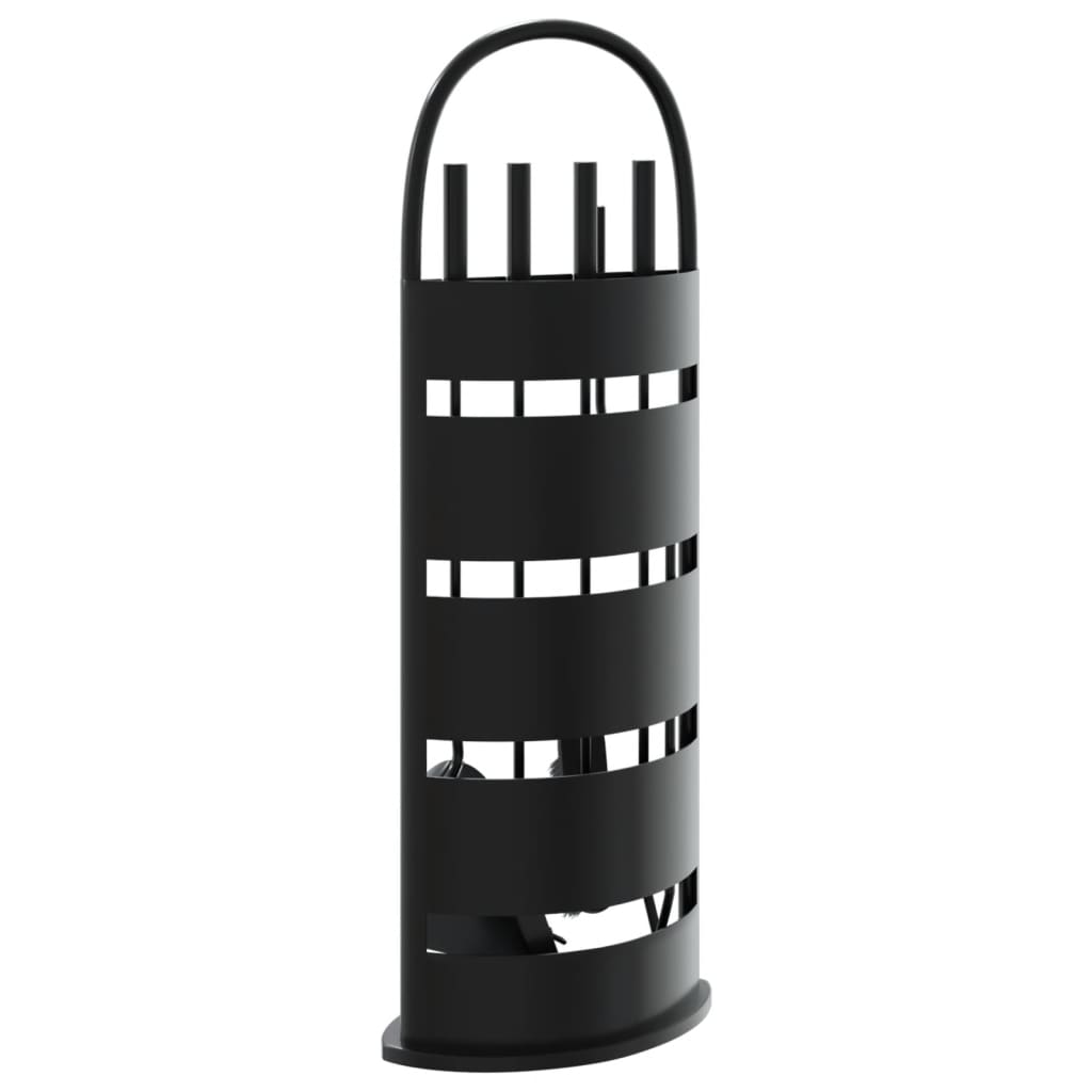 vidaXL 5-teiliges Kaminbesteck-Set 23 x 15 x 66 cm Stahl