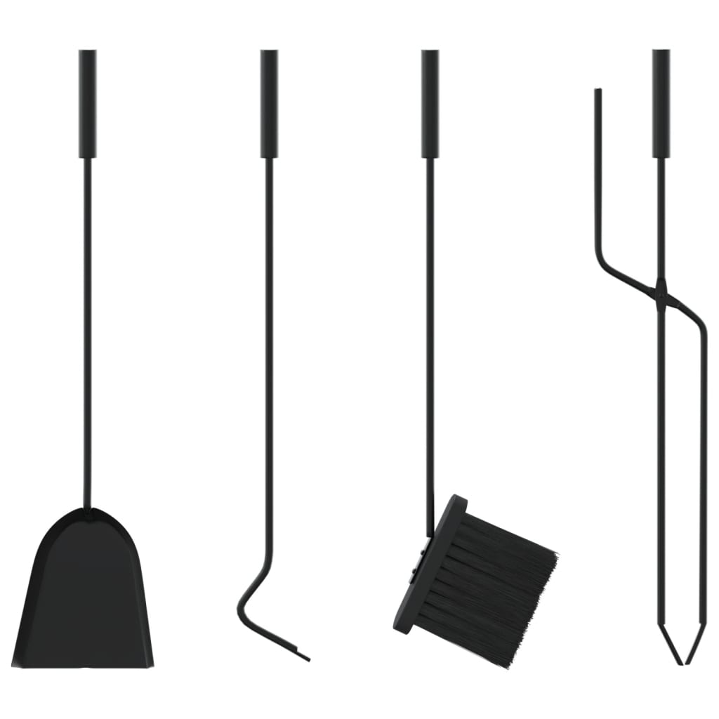 vidaXL 5-teiliges Kaminbesteck-Set 23 x 15 x 66 cm Stahl