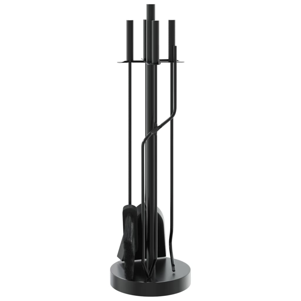 vidaXL 5-teiliges Kaminbesteck-Set 18 x 66 cm Stahl
