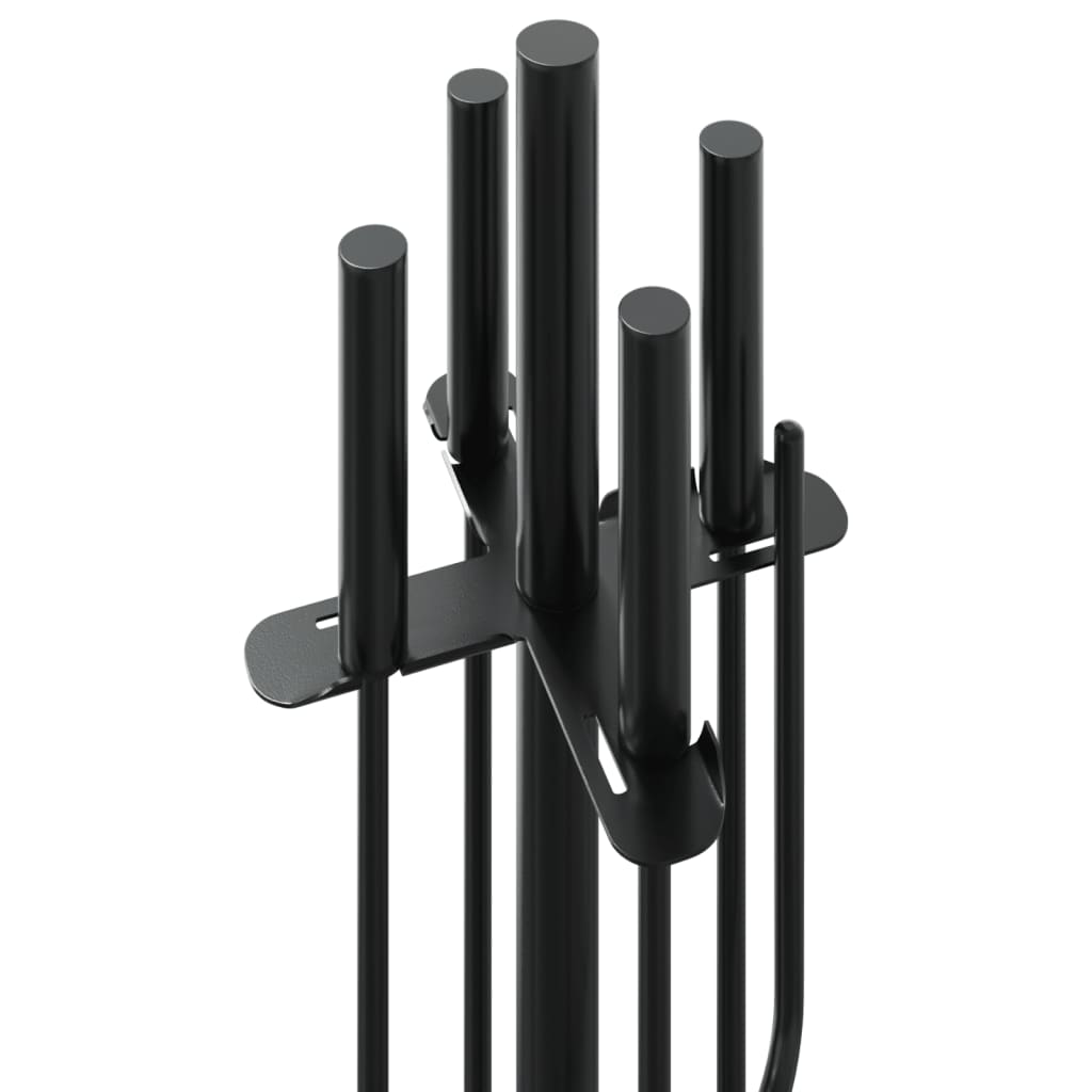 vidaXL 5-teiliges Kaminbesteck-Set 18 x 66 cm Stahl