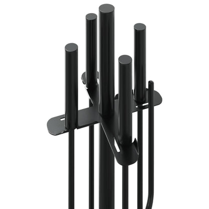 vidaXL 5-teiliges Kaminbesteck-Set 18 x 66 cm Stahl