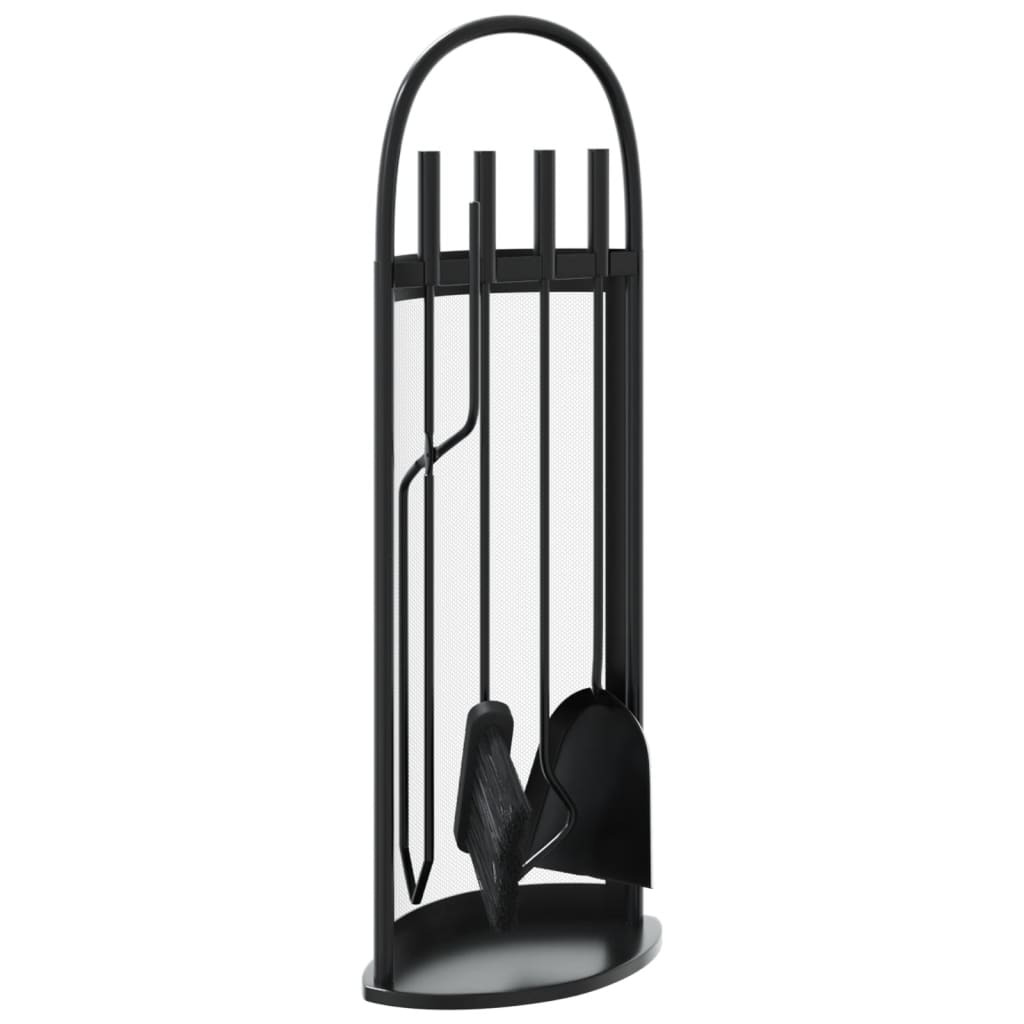 vidaXL Kit d'ustensiles de cheminée 5 pcs 23 x 15 x 66 cm Acier