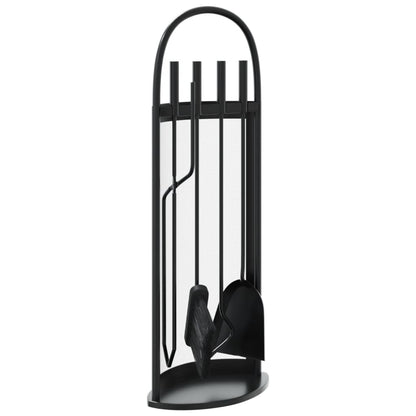 vidaXL Kit d'ustensiles de cheminée 5 pcs 23 x 15 x 66 cm Acier