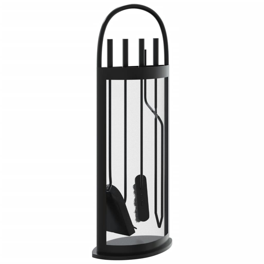 vidaXL Kit d'ustensiles de cheminée 5 pcs 23 x 15 x 66 cm Acier